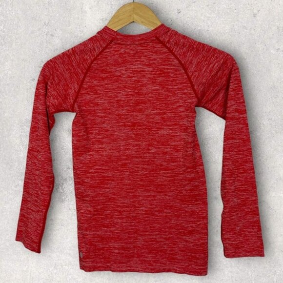 NEW Nordstrom Zella‎ Seamless TShirt Red Couture Melange Boys Size Medium Tee M - Picture 13 of 13